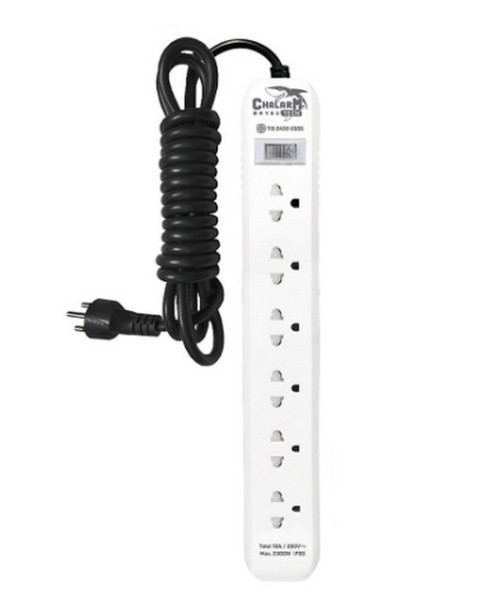 CHALARMปลั๊ก 6ช่อง 1สวิทซ์ CPP656 3เมตร แบรนด์ DATA - ระบบไฟฟ้าและระบบน้ำ ราคา 209 บาท