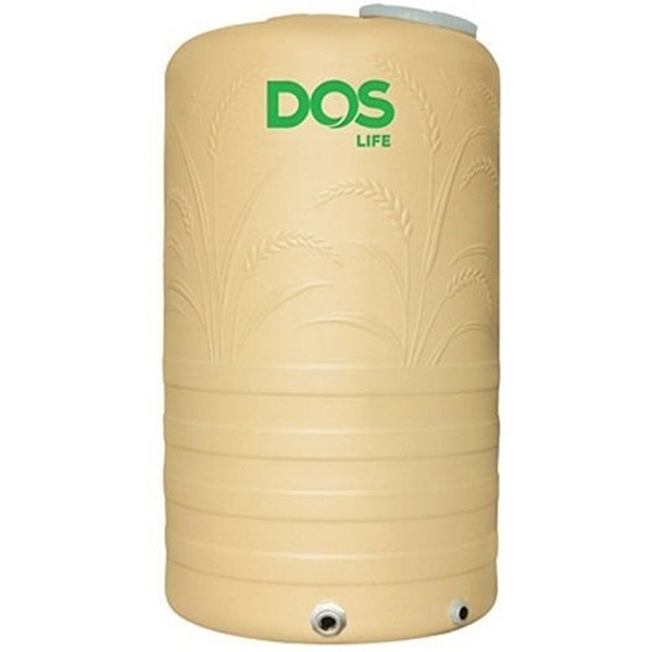 DOS ถังเก็บน้ำ COM-15/GD รวงข้าว (สีชานม) 1000L แบรนด์ DOS - ระบบไฟฟ้าและระบบน้ำ ราคา 4,890 บาท
