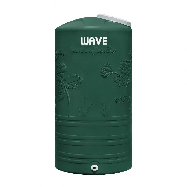 ถังเก็บน้ำบนดิน 1000 ลิตร YOK สีเขียว WAVE