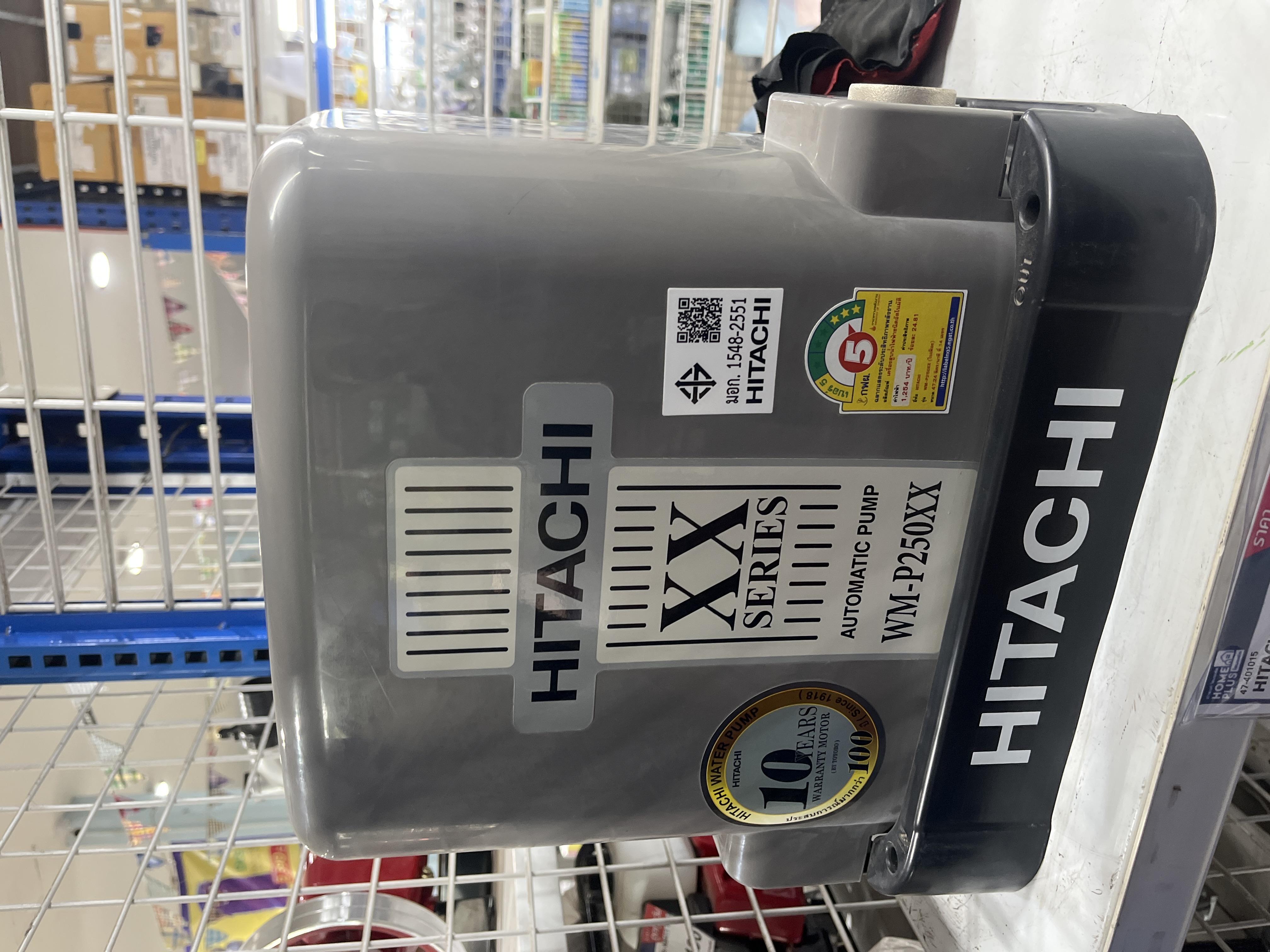 HITACHI ปั๊มน้ำอัตโนมัติ แบบแรงดันคงที่ ปั๊มเหลี่ยม WM-P250XX