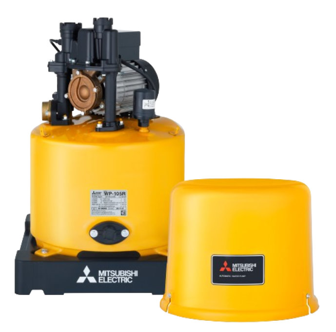 MITSUBISHI ปั๊มน้ำอัตโนมัติ ถังกลม WP-105R MITSUBISHI ปั๊มน้ำอัตโนมัติ ถังกลม WP-105R - ดำรงค์โฮมพลัส