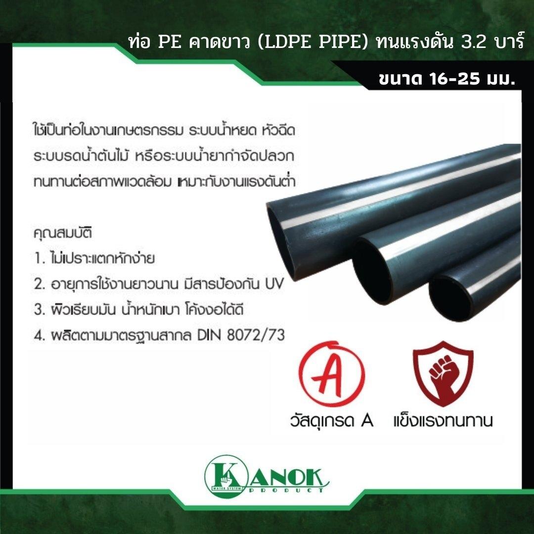 KANOK ท่อPEคาดขาว 398-20(PN3.2) 20มิล(200ม./ม้วน) - ภาพที่ 2