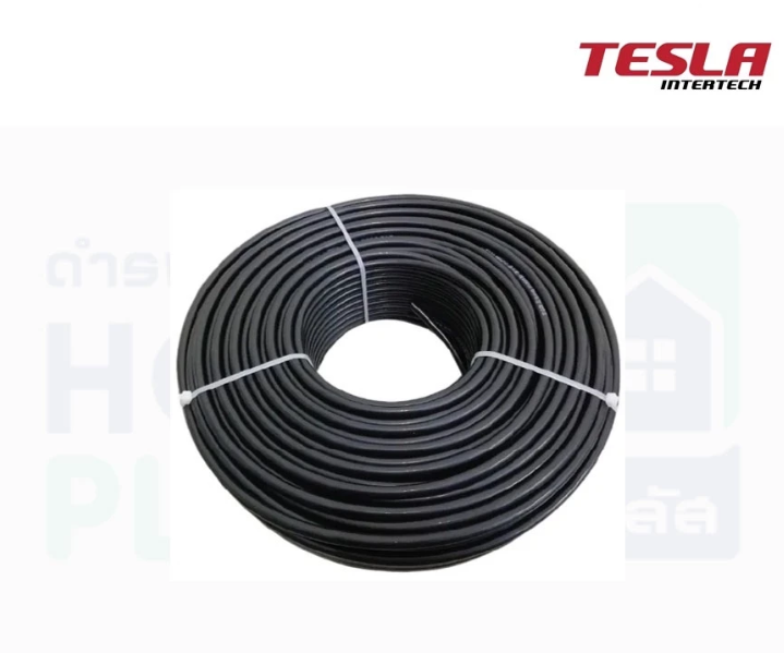 สายแรงดัน 100 ม. TL-003 สีดำ TESLA