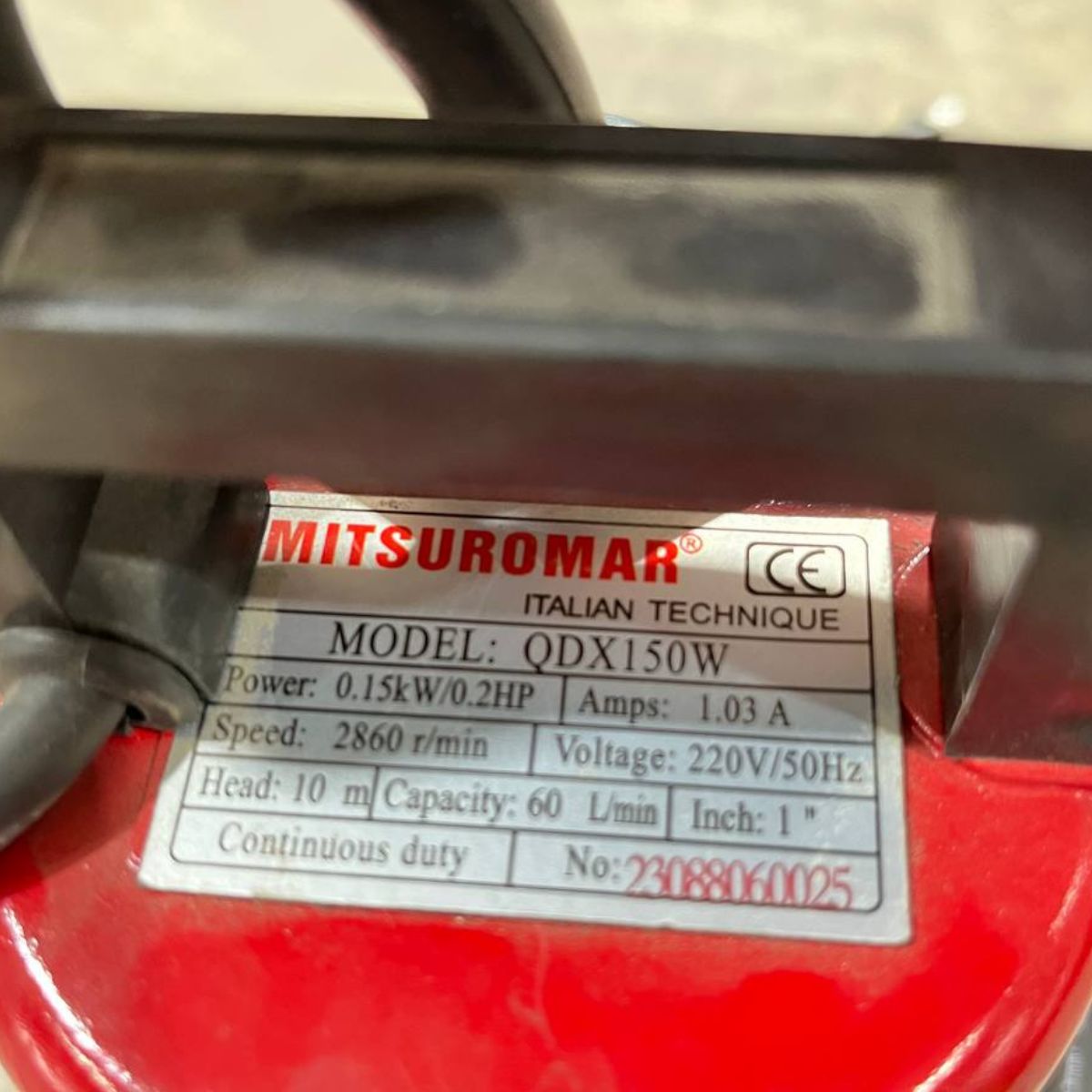 MITSUROMAR ปั๊มแช่ดูดน้ำ QDX150W 1 นิ้ว 220V 50Hz - ภาพที่ 3