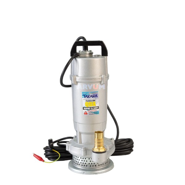 TAKARA ปั๊มจุ่มแช่อลูมิเนียมดูดน้ำสะอาด(QDX)400W 1 นิ้ว แบรนด์ TAKARA - การเกษตร ราคา 1,150 บาท