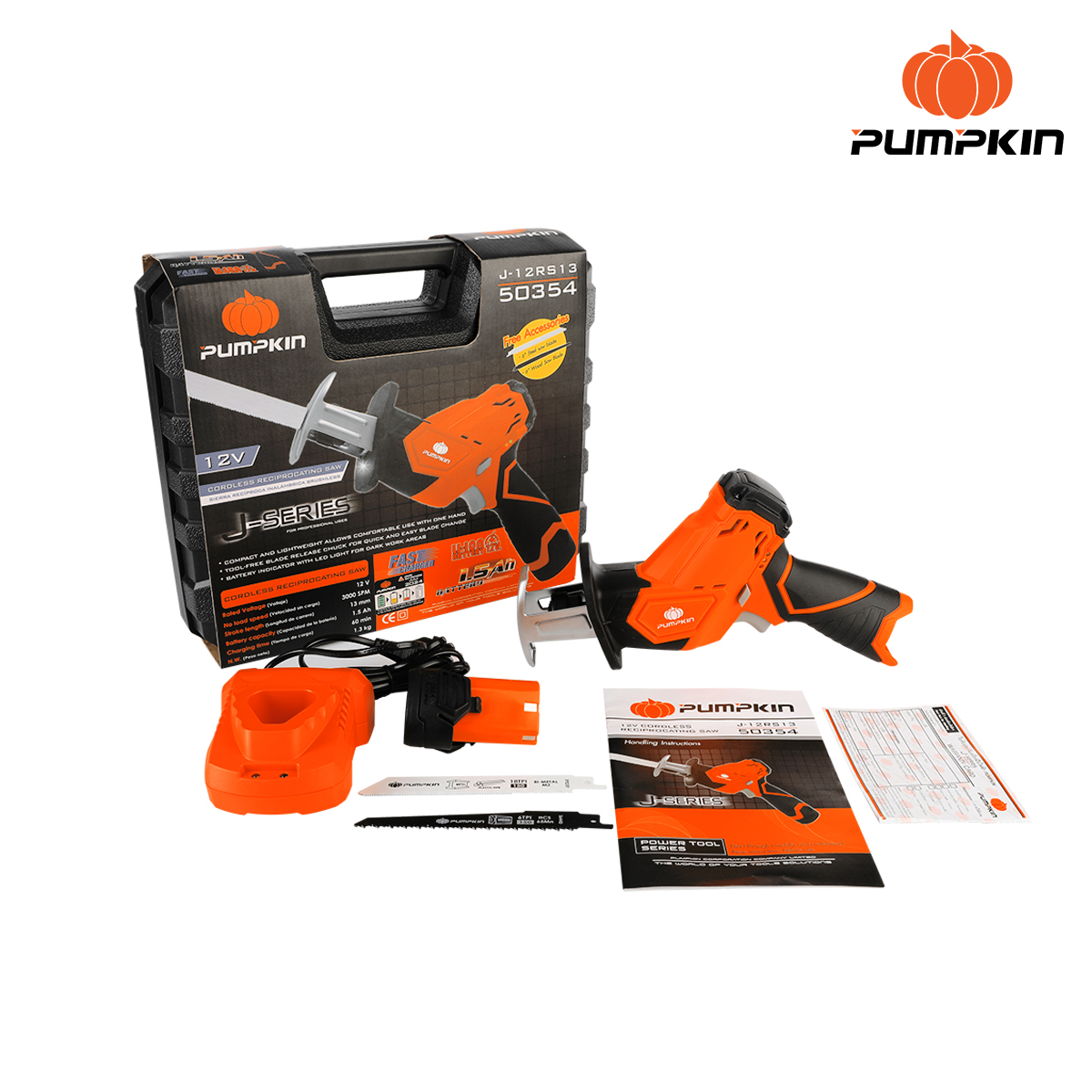 เลื่อยชักไร้สาย 12V J-Series รุ่น J-12RS13  PUMPKIN - ภาพที่ 4