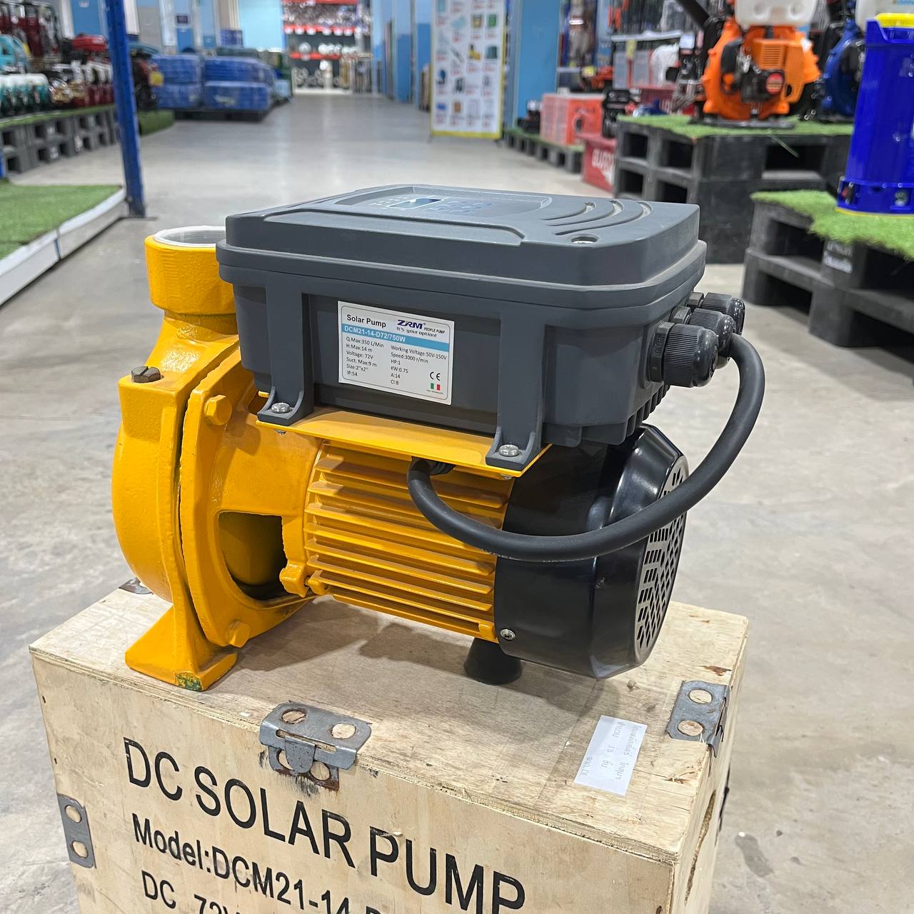 ปั๊มน้ำหอยโข่งโซล่าเซลล์ DCM21-14-D72/750W 2นิ้ว - ภาพที่ 4