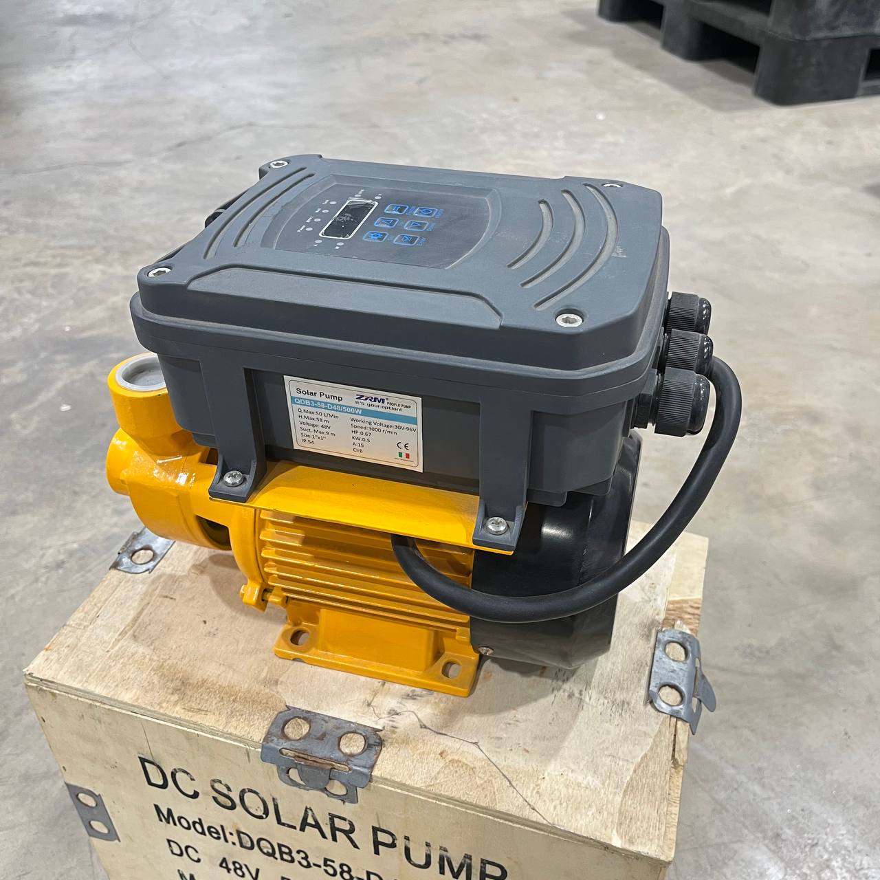 ปั๊มน้ำหอยโข่งโซล่าเซลล์ DQB3-58-D48/500W 1นิ้ว - ภาพที่ 4