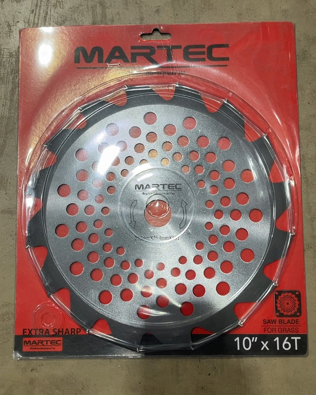 MARTEC ใบตัดหญ้ามีฟันติดคาร์ไบด์ 10X16T