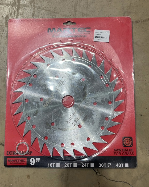 MARTEC ใบตัดหญ้าไม่มีฟันติดคาร์ไบด์ 9X30T