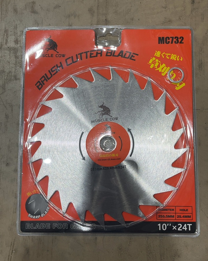 MUSCLE COW ใบเลื่อยวงเดือนตัดหญ้า MC732 10นิ้วx24T