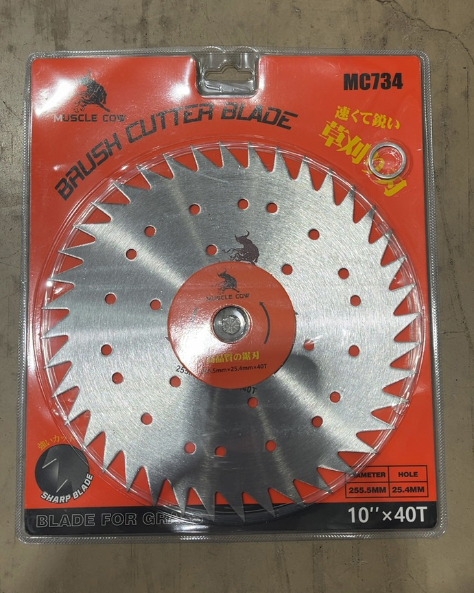 MUSCLE COW ใบเลื่อยวงเดือนตัดหญ้า MC734 10นิ้วx40T