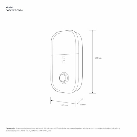 ELECTROLUX เครื่องทำน้ำอุ่น EWE451 KX-DWB6 ขาว - ภาพที่ 5
