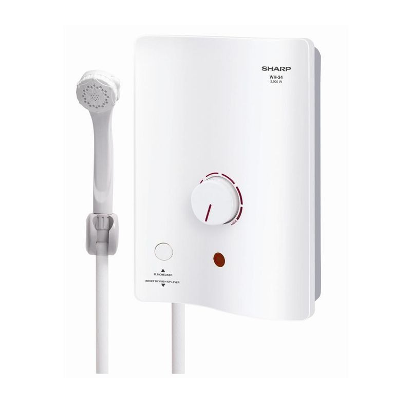 SHARP เครื่องทำน้ำอุ่น 3500 วัตต์ รุ่น WH-34 สีขาว