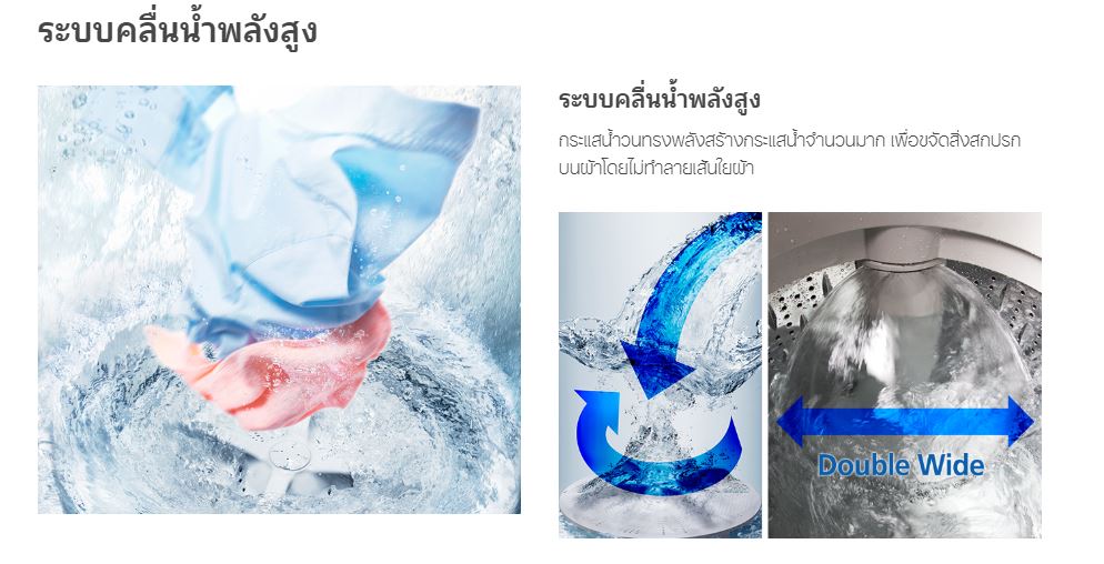 ** HITACHI เครื่องซักผ้า SF-125XE 12.5กก. สีเทา - ภาพที่ 2