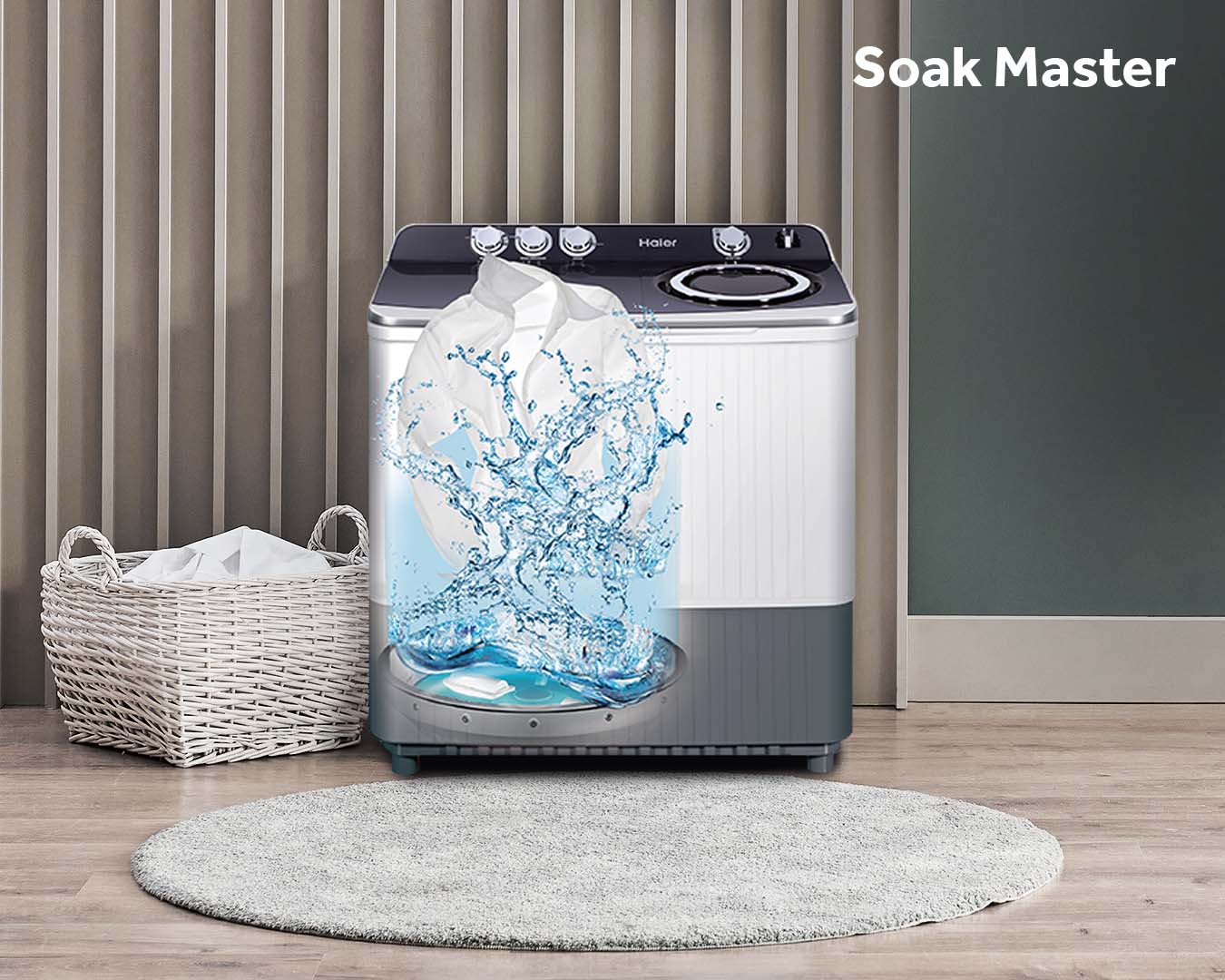 ** HAIER เครื่องซักผ้าสองถัง HWM-T140N2 14KG - ภาพที่ 9