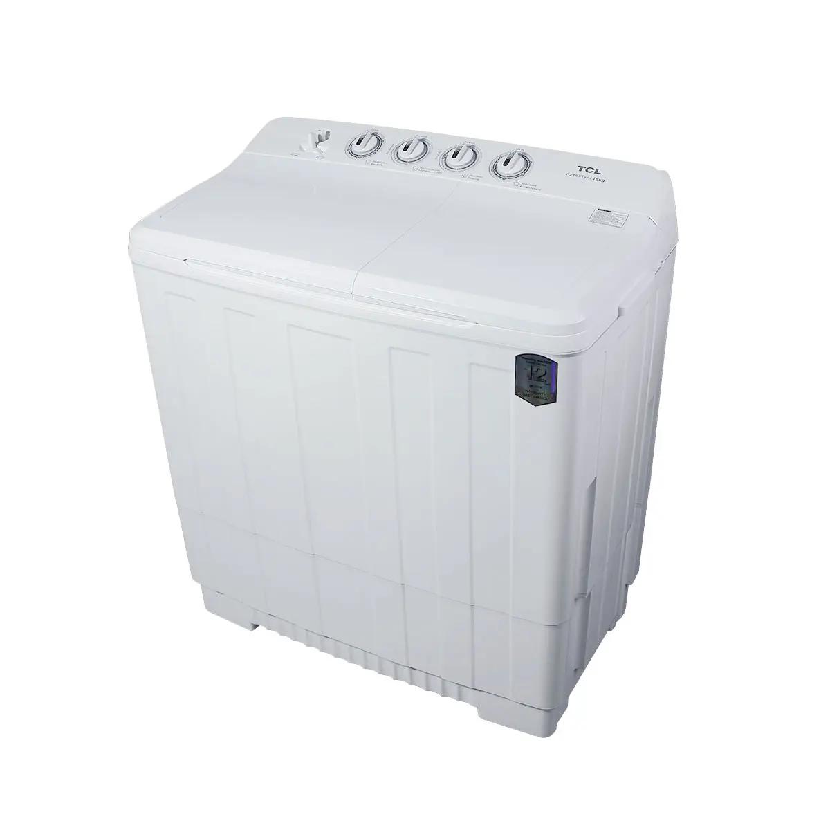 ** TCL เครื่องซักผ้า 2 ฝา (Twin-tub) F218TTW 18kg สีขาว