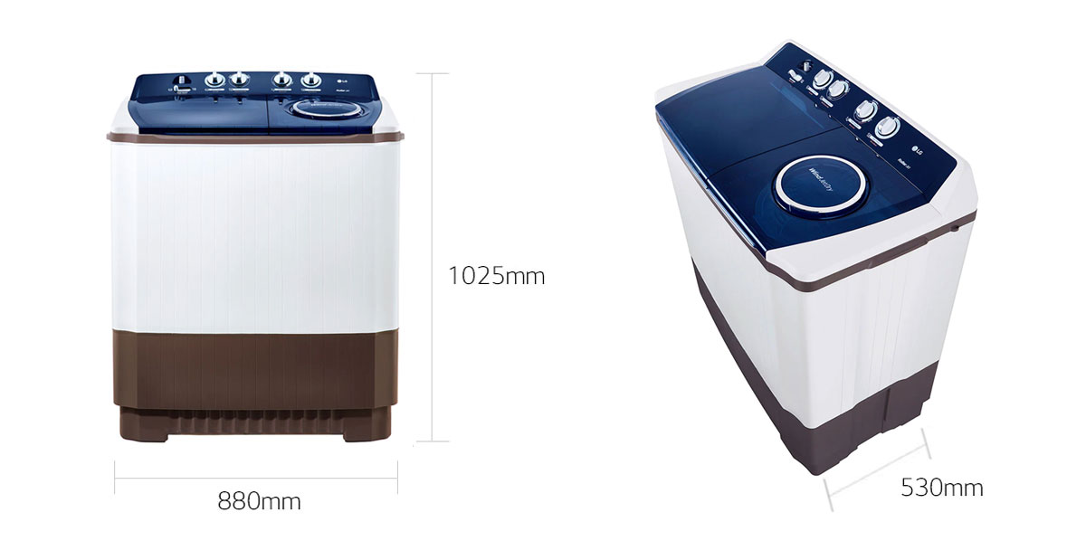 เครื่องซักผ้า 2 ถัง LG #TT13WAPG 13KG - ภาพที่ 2