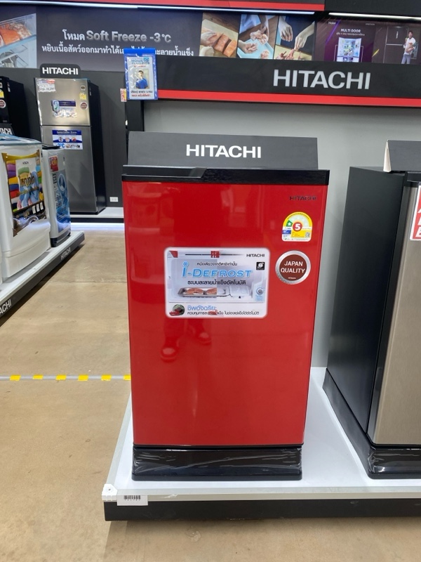 HITACHI ตู้เย็น 1ประตู HR1S5142MNPMRTH 5คิว สีแดง