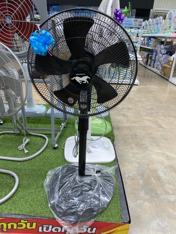 MITSUSHITA พัดลมอุตสาหกรรม ตัวสูง FAN18-3 สไลด์ 18นิ้ว สีดำ