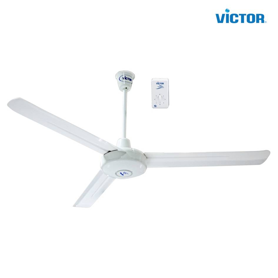 พัดลมเพดาน CF-A257 56นิ้ว สีขาว VICTOR แบรนด์ สินสมบูรณ์ - เครื่องใช้ไฟฟ้า ราคา 1,190 บาท