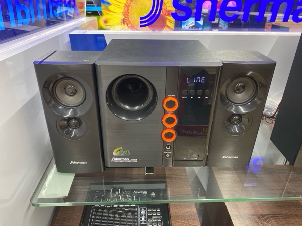 SHERMAN ชุดลำโพง 21CH SB-55B2B 50W(rms)