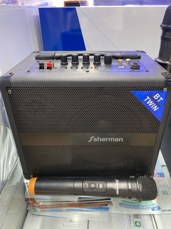 SHERMAN แอมป์พร้อมลำโพงขนาด 6 APS-107 50W MIC แบรนด์ SHERMAN นิคอนไทย - เครื่องใช้ไฟฟ้า ราคา 3,390 บาท