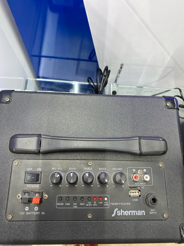 SHERMAN แอมป์พร้อมลำโพงขนาด 6 APS-107 50W MIC - ภาพที่ 3