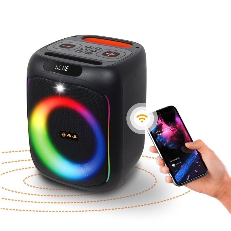 AJ ลำโพงบลูทูธ AJ-X65 60วัตต์ พร้อม ไมโครโฟน - ภาพที่ 2