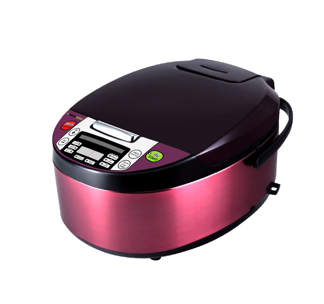 Smart Home หม้อหุงข้าวคอมพิวเตอร์ SM-RCD903 1.8L. สีม่วง-แดง แบรนด์ SMART HOME - เครื่องใช้ไฟฟ้า ราคา 859 บาท