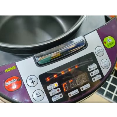 Smart Home หม้อหุงข้าวคอมพิวเตอร์ SM-RCD903 1.8L. สีม่วง-แดง - ภาพที่ 4