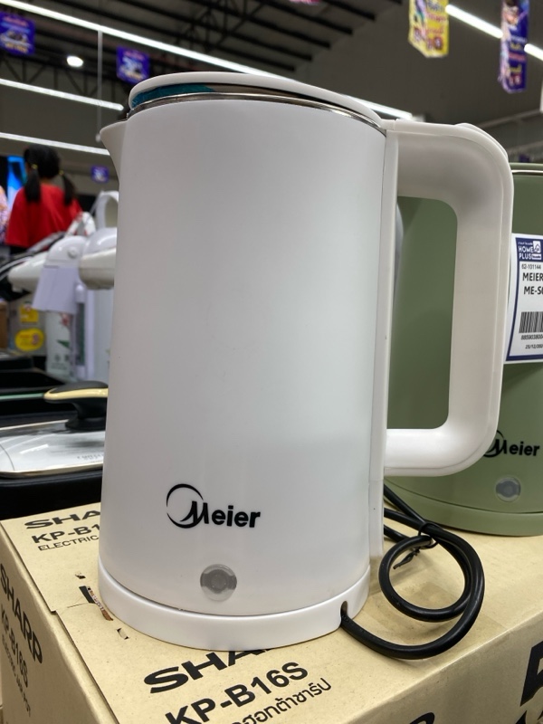 MEIER กาต้มน้ำไฟฟ้า 2ลิตร ME-S0001A สีขาว แบรนด์ บริษัท ซ่วงซิน ไซเอ็นซ์ แอนด์แทคโนโลยี จำกัด - เครื่องใช้ไฟฟ้า ราคา 259 บาท