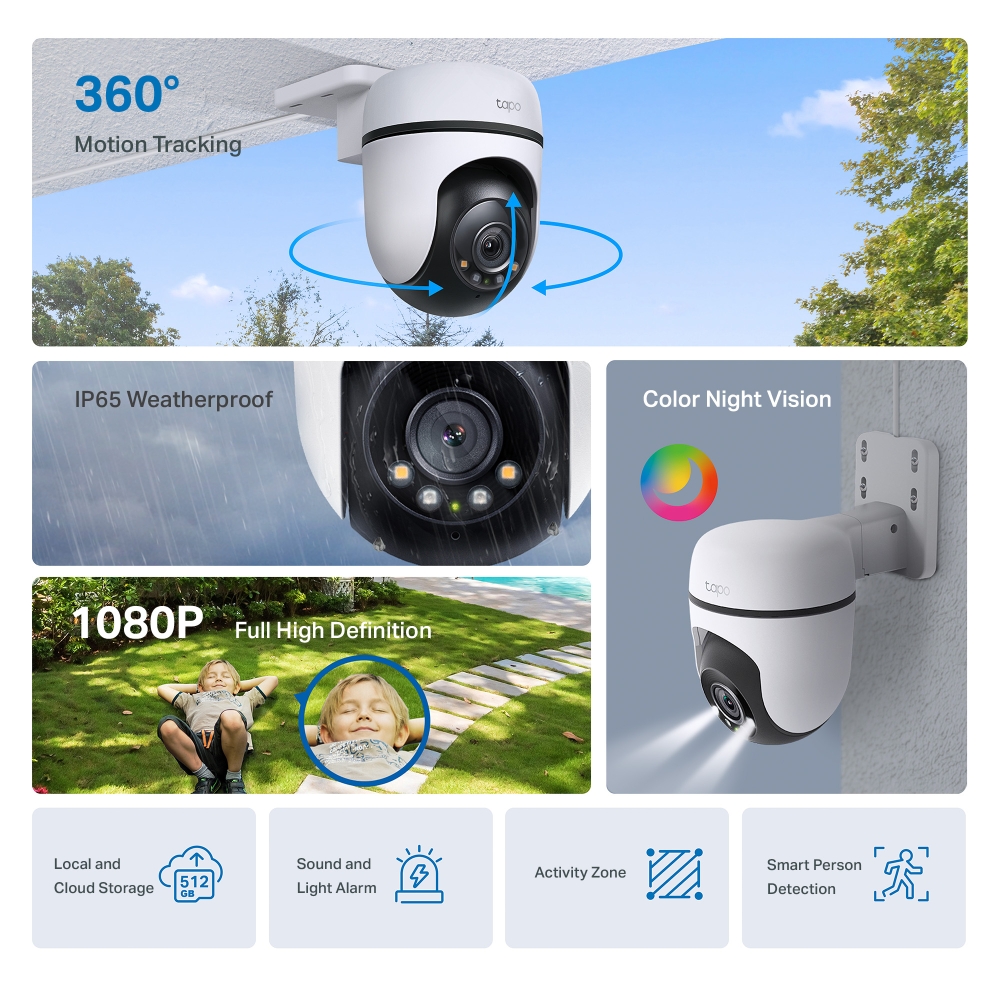 TP LINK กล้องวงจรปิดไร้สายภายนอก  TAPO C500 - ภาพที่ 5