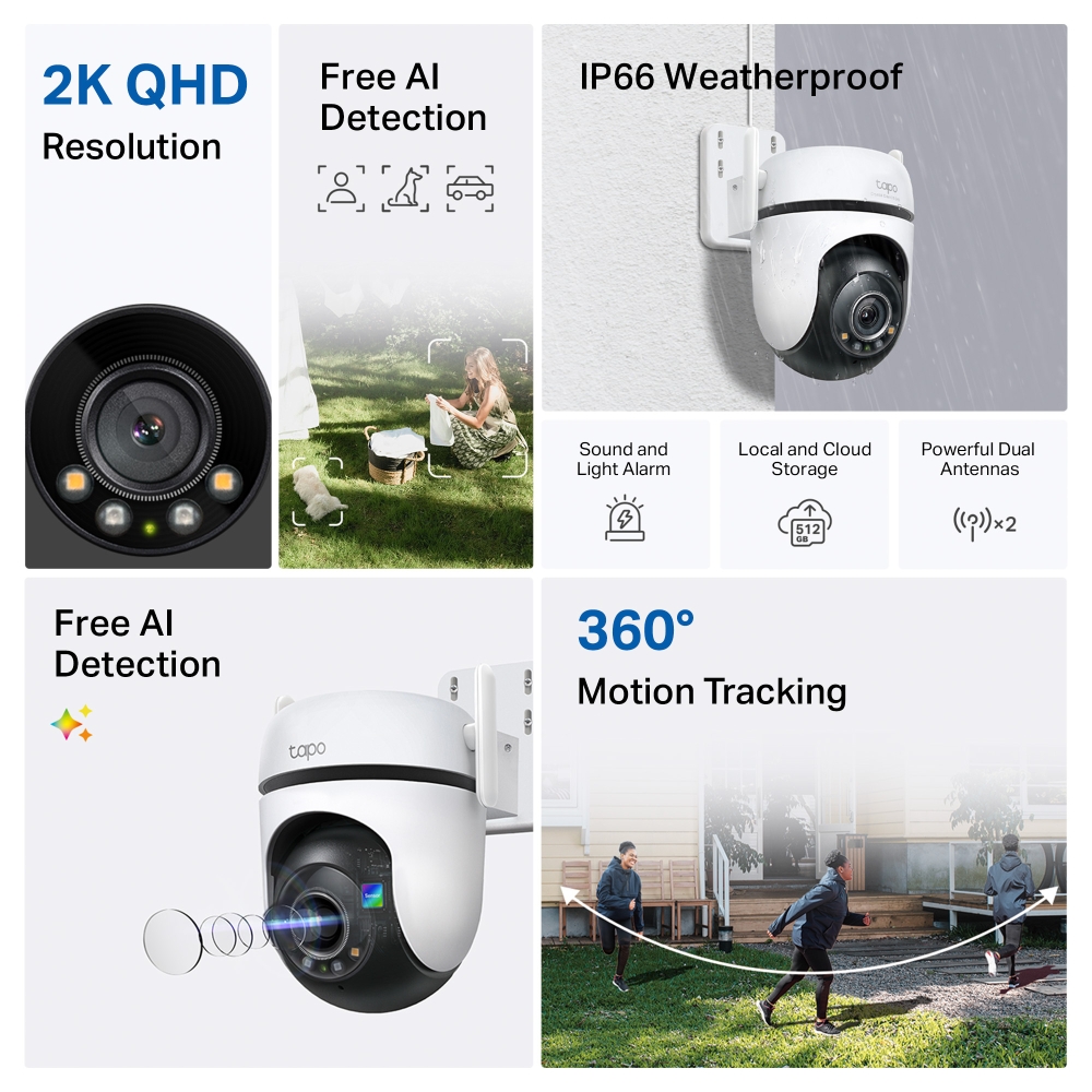 TAPO กล้องวงจรปิด C520WS 360องศา (ภายนอก) - ภาพที่ 14