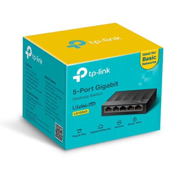 TP LINK สวิทซ์ฮับ LS1005G 5-Port แบรนด์ TP LINK - เครื่องใช้ไฟฟ้า ราคา 399 บาท
