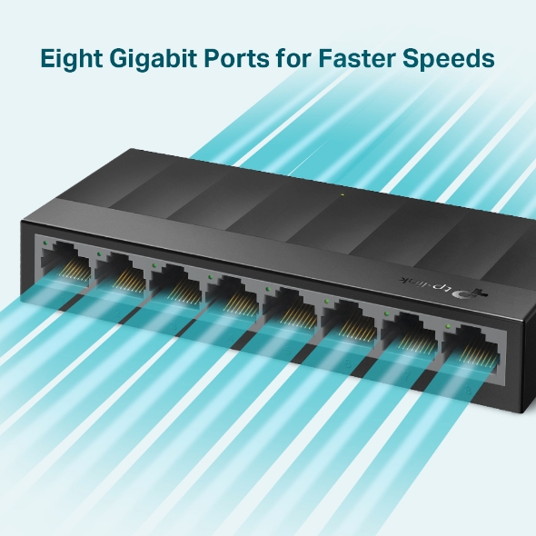 TP LINK Desktob Switch LS1008G 8-Port - ภาพที่ 3