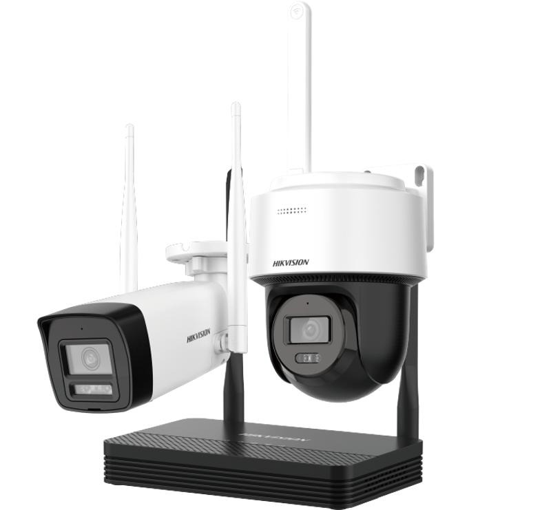 HIKVISION ชุดเซ็ทกล้องวงจรปิด NKS424W03H Bullet+กล้อง PTDome