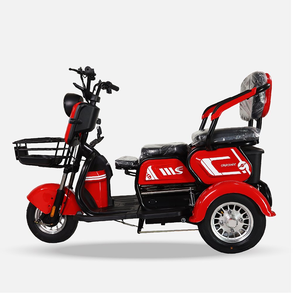 SAGASONIC จักรยานไฟฟ้าสามล้อ SA-301X4 สีแดง