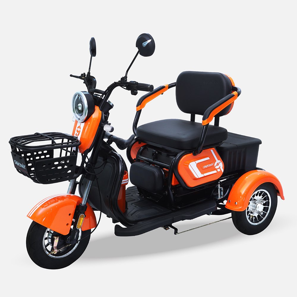 SAGASONIC จักรยานไฟฟ้าสามล้อ SA-301X4 สีส้ม