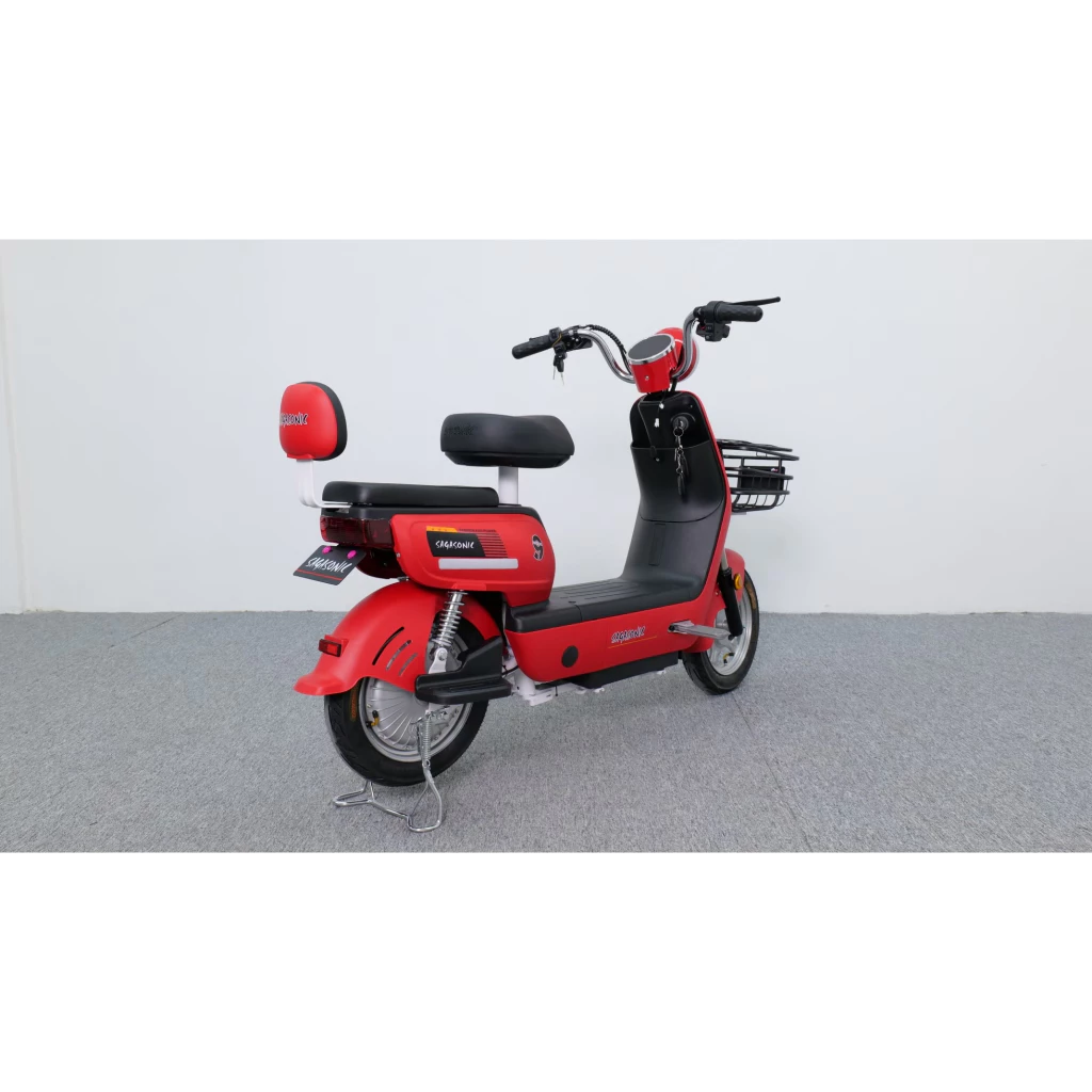 รถจักรยานไฟฟ้า 2 ล้อ ML-819 สีแดง SAGASONIC แบรนด์ SAGA - เครื่องใช้ไฟฟ้า ราคา 9,990 บาท