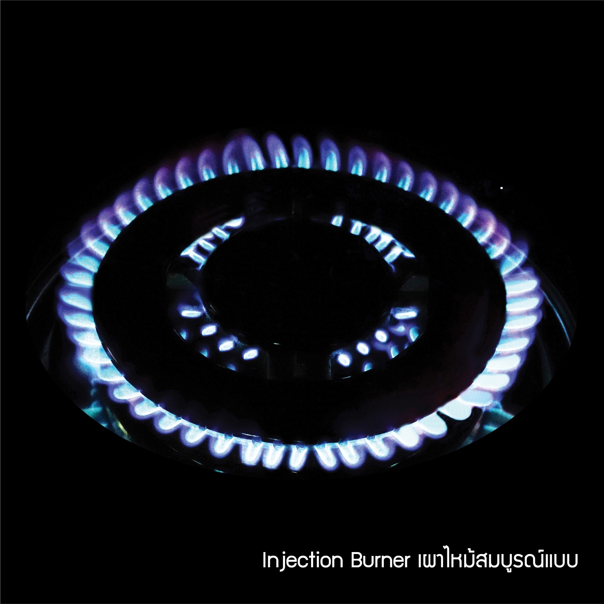 Dyna Home  เตาแก๊สหน้ากระจก แบบฝัง ทองเหลือง ระบบจ่ายแก๊สแบบหัวฉีด DH-2020-G - ภาพที่ 5